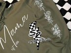 Customized Birth Month Floewer Hoodie-  - Name ADD ON